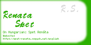 renata spet business card
